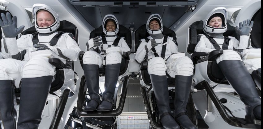 Astronauts in space SpaceX CC BY NC