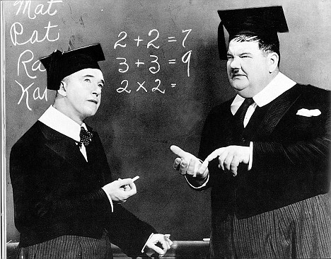 Laurel and Hardy counting