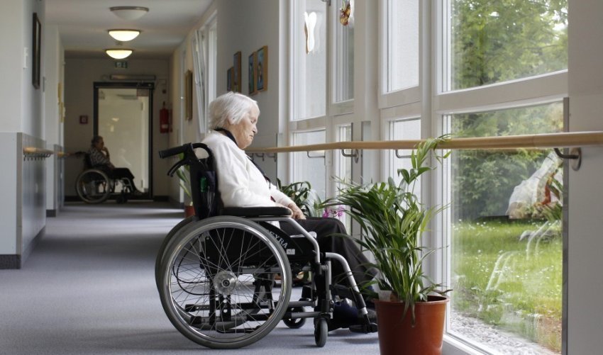 older lady on wheelchair