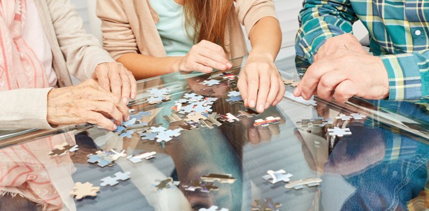 puzzle in dementia care